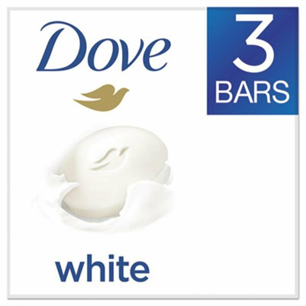 Uni 3.17 oz Dove White Beauty Bar, Light Scent, 3PK 04090PK